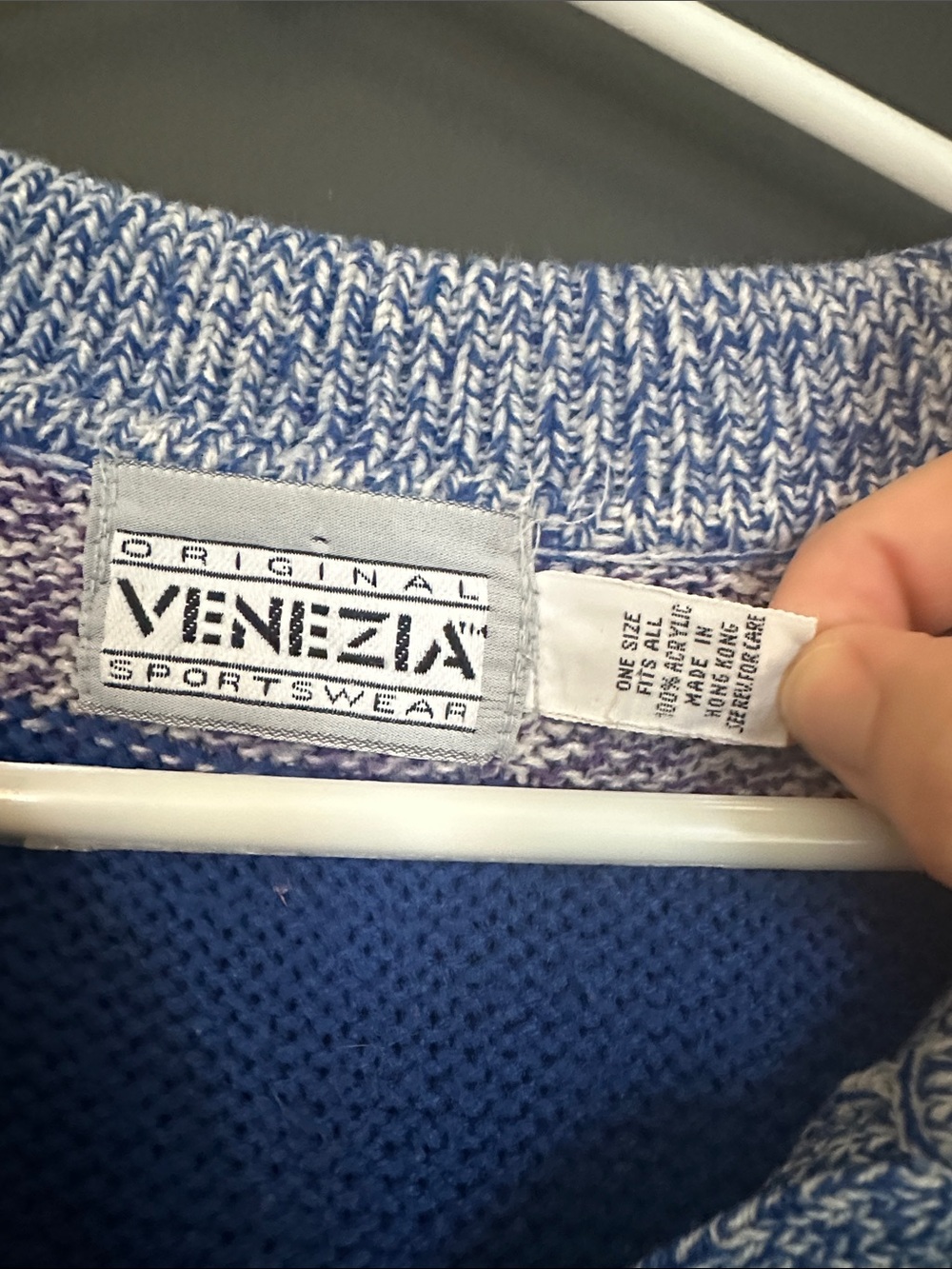 Venezia Multicolor Striped Knit Polo (vintage) - Picture 2 of 3